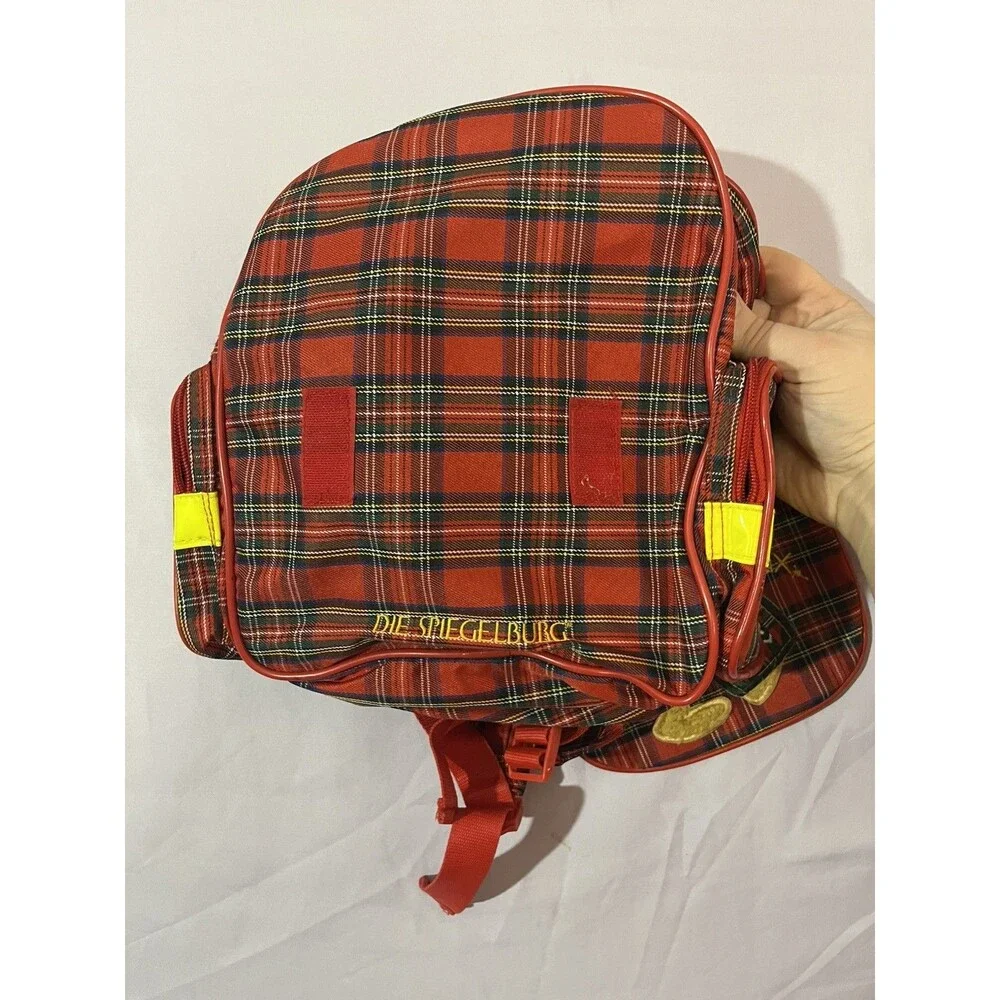 DIE SPIEGELBURG FELIX RABBIT TARTAN PLAID KIDS BACKPACK